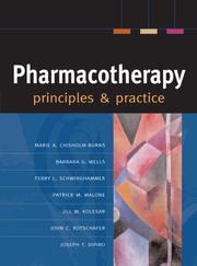 Cover of: Pharmacotherapy Principles & Practice