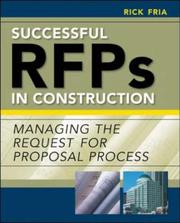 Cover of: Successful RFPs in Construction | Richard Fria