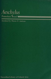 Cover of: Prometheus bound