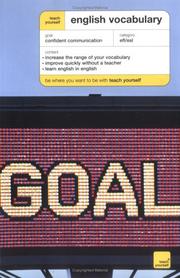 Cover of: Teach Yourself English Vocabulary New Edition by Martin Hunt