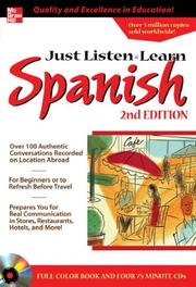 Cover of: Just Listen 'n' Learn Spanish, 2E. Package (Book + 4CDs) (Just Listen n' Learn) by Sandra Truscott