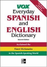 Cover of: VOX Everyday Spanish and English dictionary.