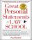 Cover of: Great Personal Statements for Law School