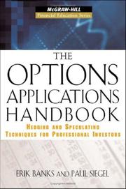 Cover of: The Options Applications Handbook (Mcgraw-Hill Financial Education)