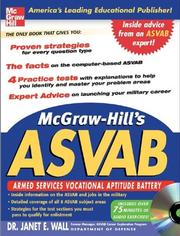 Cover of: McGraw-Hill's ASVAB with CD-Rom (McGraw-Hill's ASVAB (W/CD)) by Dr. Janet E. Wall