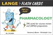 Cover of: Lange Flash Cards: Pharmacology (Lange Flash Cards)