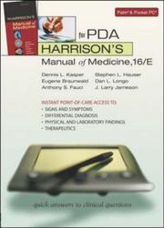 Cover of: Harrison's Manual of Medicine for Pda (Mobile Consult) by Dennis L. Kasper, Eugene Braunwald, Anthony S. Fauci, Stephen L. Hauser, Dan L. Longo