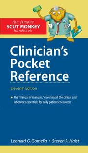 Cover of: Clinician's Pocket Reference, 11/e by Leonard G. Gomella, Steven A. Haist