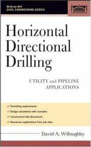Cover of: Horizontal directional drilling: utility and pipeline applications