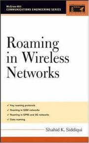 Roaming in Wireless Networks (Communications Engineering) by Shahid Siddiqui