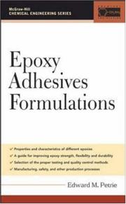 Epoxy adhesive formulations by Edward M. Petrie
