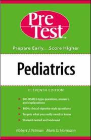 Cover of: Pediatrics: PreTest self-assessment and review.