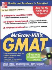 Cover of: McGraw-Hill's GMAT with CD-Rom (McGraw-Hill's GMAT) by James Hasik, Stacey Rudnick, Ryan Hackney