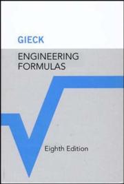 Cover of: Engineering Formulas by Kurt Gieck, Reiner Gieck, Kurt Gieck, Reiner Gieck