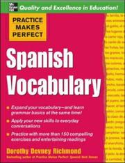 Cover of: Spanish Vocabulary by Dorothy Devney Richmond