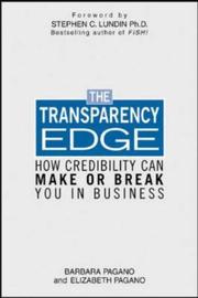 Cover of: The Transparency Edge by Elizabeth Pagano