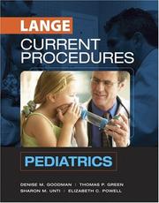 Cover of: Current Procedures: Pediatrics (Lange Medical Books)