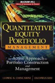 Cover of: Quantitative Equity Portfolio Management (McGraw-Hill Library of Investment and Finance) by Ludwig B Chincarini, Daehwan Kim, Ludwig B Chincarini, Daehwan Kim