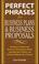 Cover of: Perfect Phrases for Business Proposals and Business Plans (Perfect Phrases)