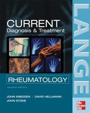 Current rheumatology diagnosis & treatment. [electronic resource] by John B. Imboden, David B. Hellmann, John Henry Stone