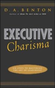 Cover of: Executive Charisma | D. A. Benton