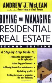 Cover of: Buying and Managing Residential Real Estate, 2/e