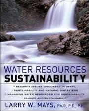 Cover of: Water Resources Sustainability