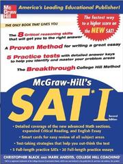 Cover of: McGraw-Hill's SAT I, Second edition (McGraw-Hill's SAT I)