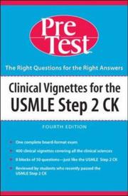 Cover of: Clinical Vignettes for the USMLE Step 2 CK (Pretest Series)