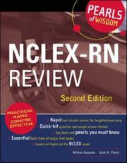 Cover of: NCLEX-RN Review (Pearls of Wisdom) by Sheryl L. Gossman, William Gossman, Scott H. Plantz, Nicholas Lorenzo, Sheryl L. Gossman, William Gossman, Scott H. Plantz, Nicholas Lorenzo