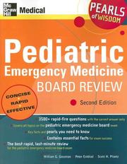 Cover of: Pediatric emergency medicine board review