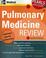 Cover of: Pulmonary Medicine Review (Pearls of Wisdom)