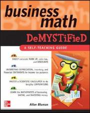 Cover of: Business Math Demystified by Allan G. Bluman