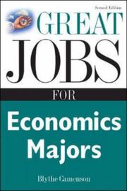 Cover of: Great Jobs for Economics Majors (Great Jobs Series)