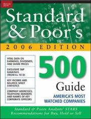 Cover of: The Standard & Poor's 500 Guide (Standard and Poor's 500 Guide) by Standard & Poor's