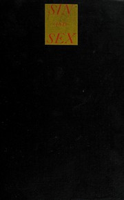 Cover of: Sin and sex.