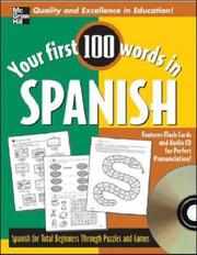 Cover of: Your First 100 Words Spanish w/Audio CD (Your First 100 Words In...)