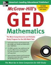 Cover of: McGraw-Hill's GED Mathematics Book w/CD-ROM (Mcgraw Hill's Ged Mathematics) by Jerry Howett