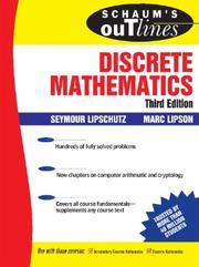 Cover of: Schaum's Outline of Discrete Mathematics, 3rd Ed. (Schaum's Outlines) by Seymour Lipschutz, Marc Lipson