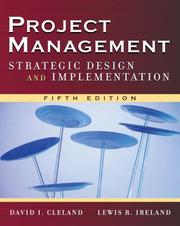 Cover of: Project Management by David L. Cleland, Lewis R. Ireland