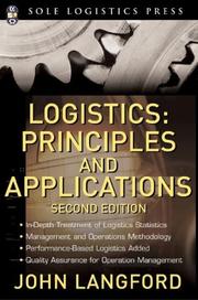 Cover of: Logistics | John W. Langford