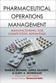 Cover of: Pharmaceutical Operations Management