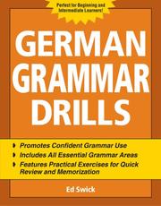 Cover of: German Grammar Drills by Ed Swick