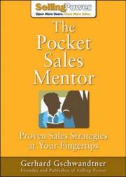 Cover of: The Pocket Sales Mentor: Proven Sales Strategies at Your Fingertips (Sellingpower Library)