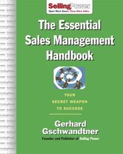Cover of: The Essential Sales Management Handbook (Sellingpower) by Gerhard Gschwandtner