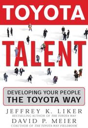 Toyota talent by Jeffrey Liker, David Meier