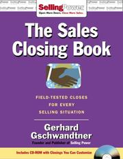 Cover of: Sales Closing Book (Sellingpower)