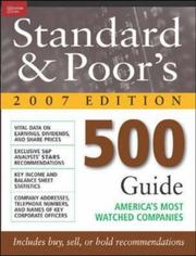 Cover of: Standard & Poor's 500 Guide, 2007 Edition (Standard and Poor's 500 Guide) by Standard & Poor's