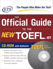 Cover of: The Official Guide to the New TOEFL IBT with CD-ROM (Official Guide to the New Toefl Ibt) by Educational Testing Service.