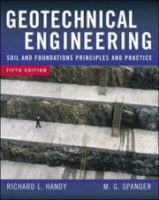 Geotechnical engineering by Richard L. Handy, Merlin G. Spangler